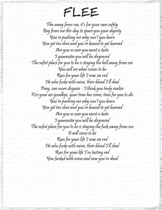 Mindscape Flee Lyrics